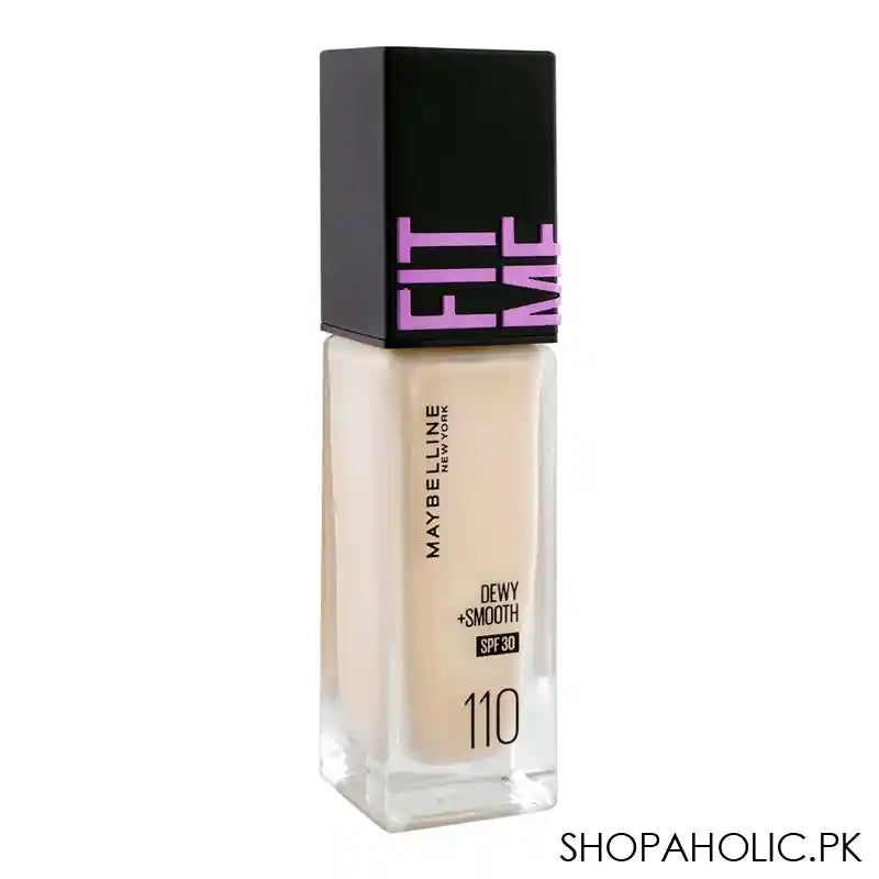 Maybelline New York Fit Me Dewy + Smooth SPF 30 Foundation Pump, 110 Porcelain - Main Image