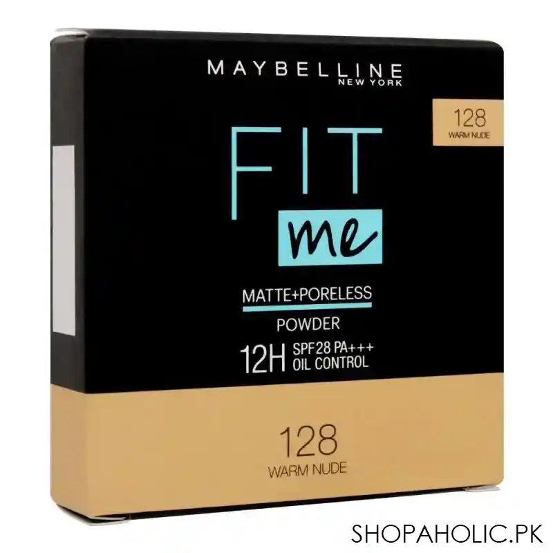 maybelline new york fit me matte+poreless powder, 128 warm nude image5