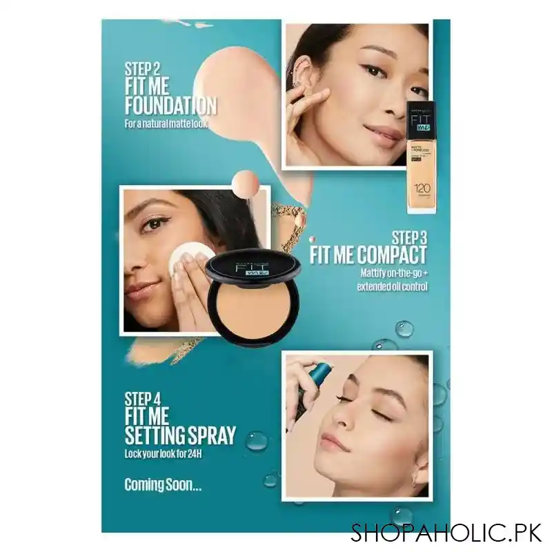 maybelline new york fit me matte + poreless spf 22 foundation, 112 natural ivory, 30ml image5
