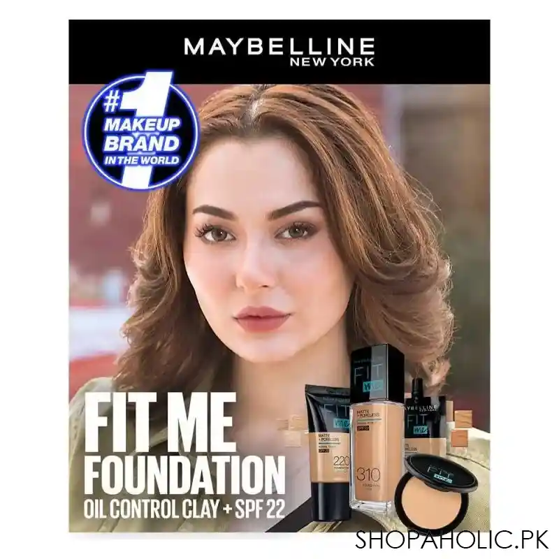 maybelline new york fit me matte + poreless spf 22 foundation, 115 ivory, 30ml image4