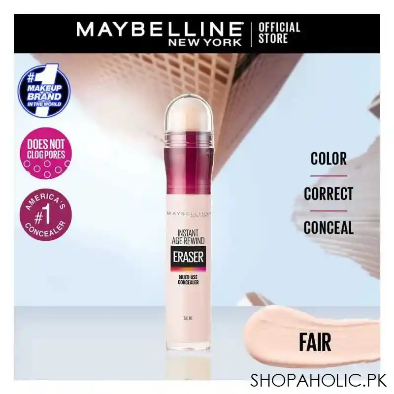maybelline new york instant age rewind dark circles concealer, 110 fair image3