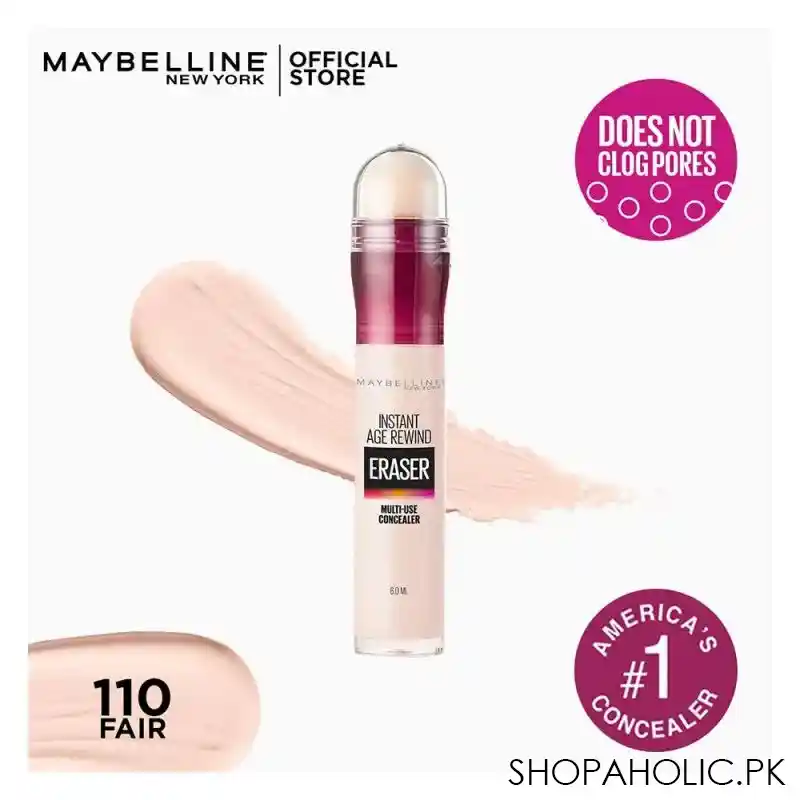 maybelline new york instant age rewind dark circles concealer, 110 fair main image