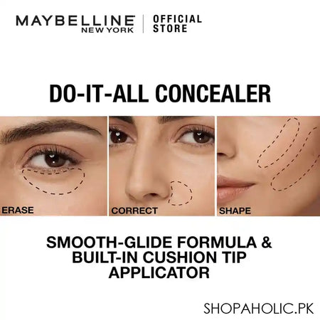 Maybelline New York Instant Age Rewind Eraser Dark Circles Concealer, Neutralizer, 150 - Image 3