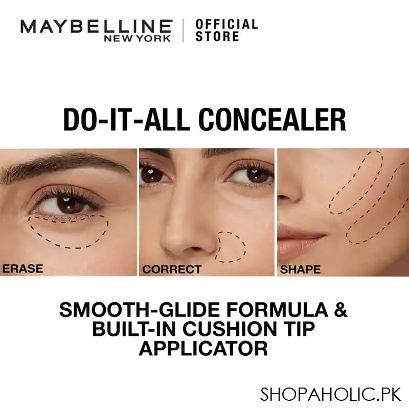 Maybelline New York Instant Age Rewind Eraser Dark Circles Concealer, Neutralizer, 150 - Image 3