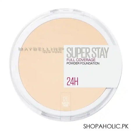 Maybelline New York Superstay 24h Full Coverage Powder Foundation, 120 Classic Ivory - Main Image