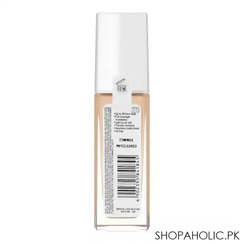 maybelline new york superstay active wear up to 30h foundation, 220, 30ml image2