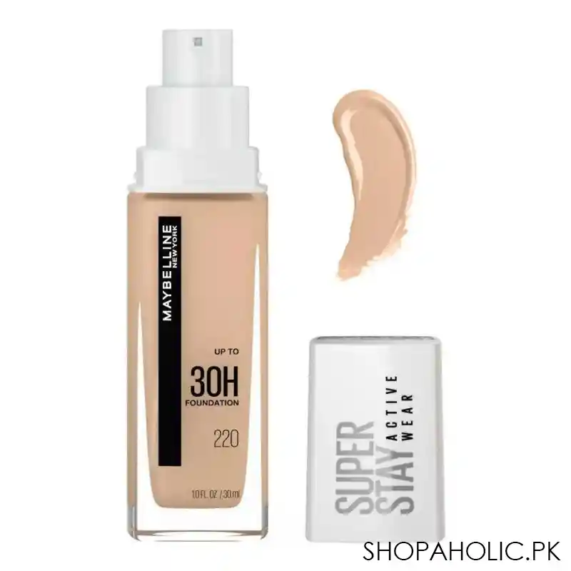 maybelline new york superstay active wear up to 30h foundation, 220, 30ml main image