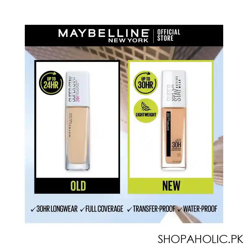 Maybelline New York Superstay Active Wear Upto 30H Foundation, 120, 30ml - Image 3