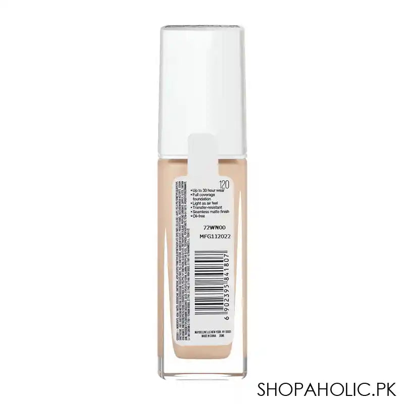 Maybelline New York Superstay Active Wear Upto 30H Foundation, 120, 30ml - Image 4