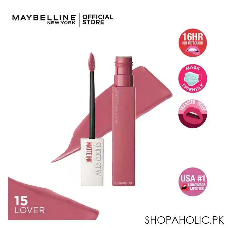 maybelline new york superstay matte ink lipstick, 15 lover main image