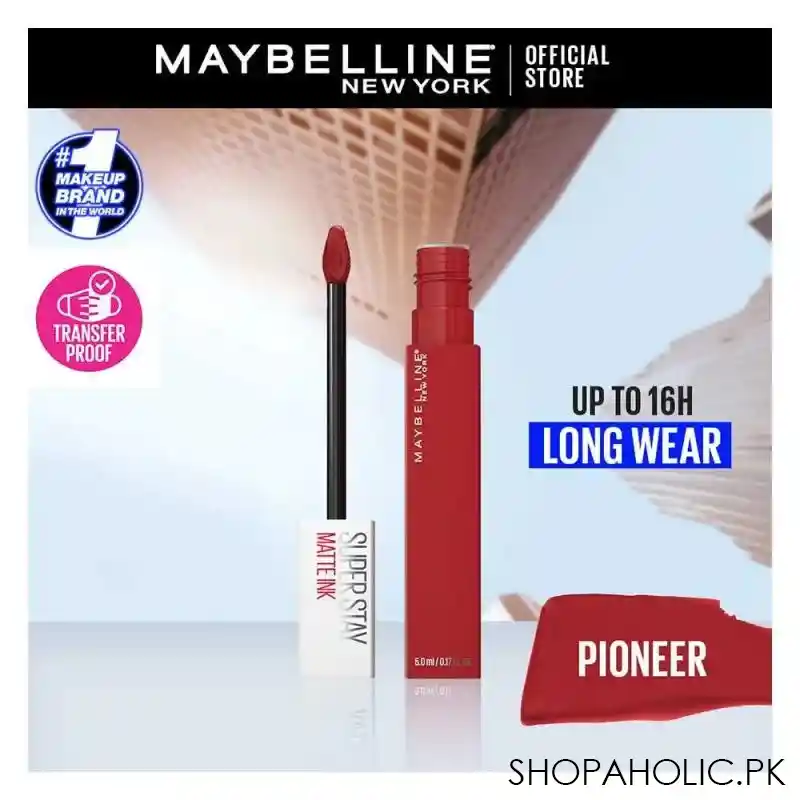 maybelline new york superstay matte ink lipstick, 20, pioneer main image