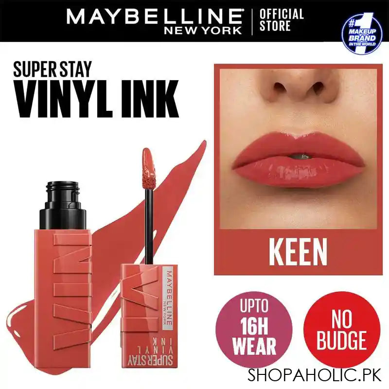 Maybelline New York Superstay Vinyl Ink Longwear Liquid Lipstick, 125 Keen - Image 3