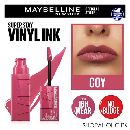 Maybelline New York Superstay Vinyl Ink Longwear Liquid Lipstick, 20, Coy - Main Image