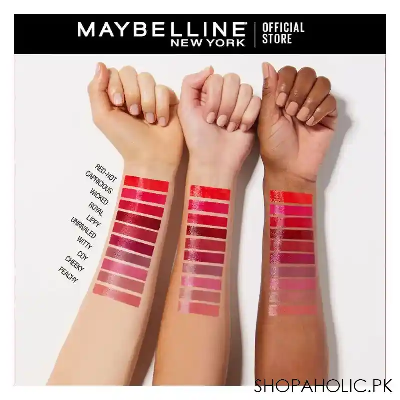 maybelline new york superstay vinyl ink longwear liquid lipstick, 25, red hot image4