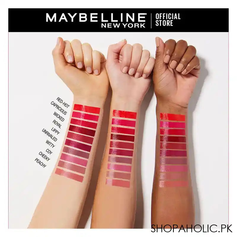 Maybelline New York Superstay Vinyl Ink Longwear Liquid Lipstick, 40, Witty - Image 2
