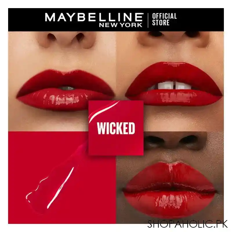 maybelline new york superstay vinyl ink longwear liquid lipstick, 50, wicked image2