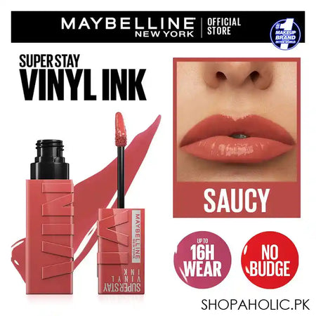 Maybelline New York Superstay Vinyl Ink Longwear Liquid Lipstick, 65, Saucy - Main Image