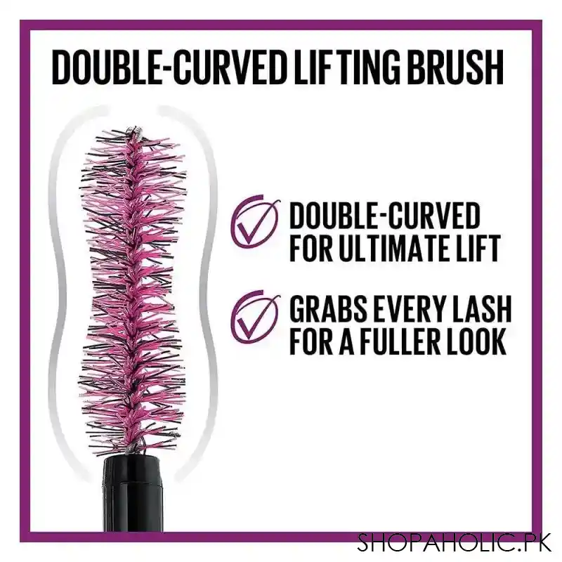 maybelline new york the falsies lash lift mascara, waterproof, very black image4