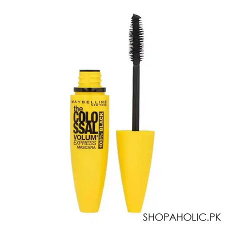 maybelline new york volum' express colossal mascara 100% black image2