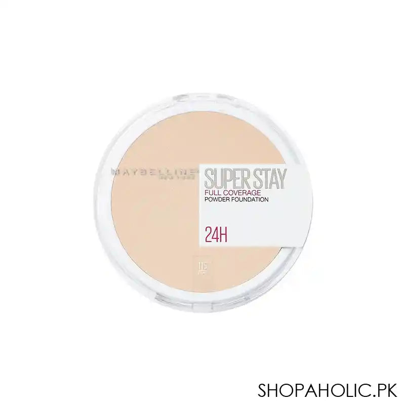 Maybelline Superstay Fit Me 24h Full Coverage Powder Foundation, Ivory, 115 - Main Image