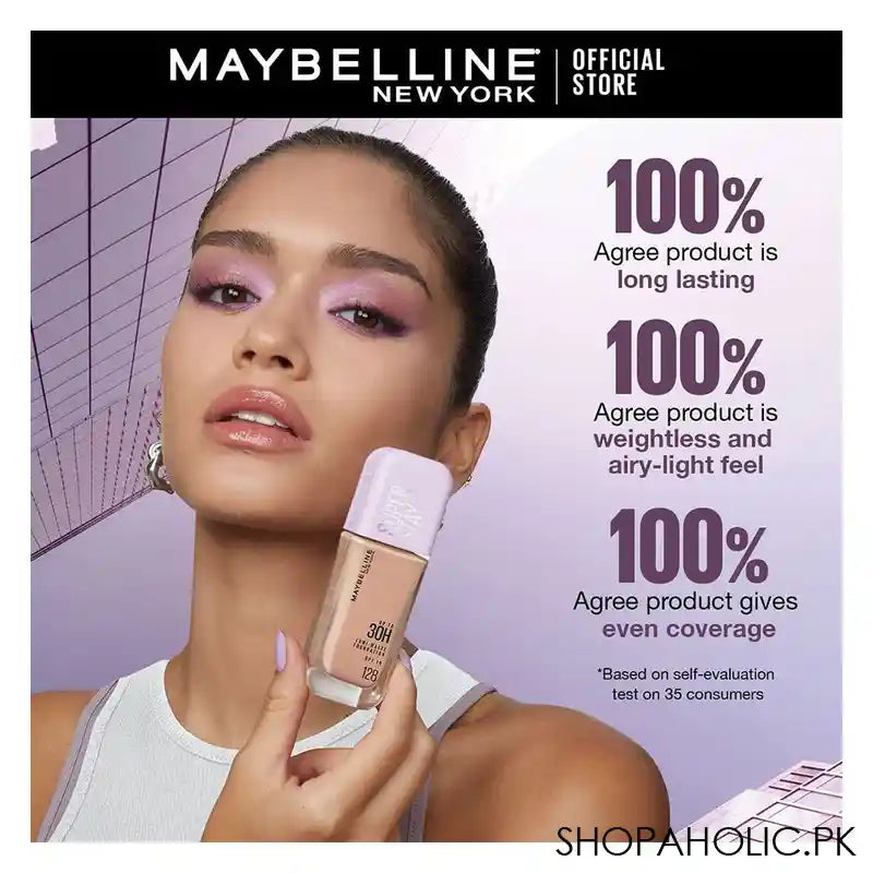 Maybelline Superstay Lumi Matte Liquid Foundation With SPF-16, 30H Weightless Longwear, 30ml, 220 - Image 2