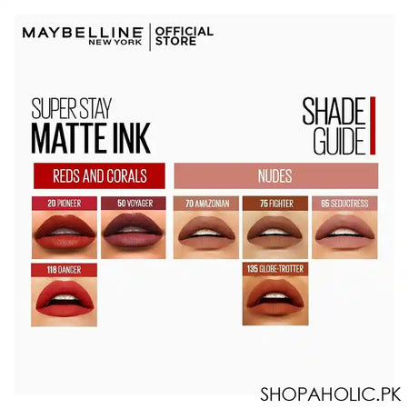 Maybelline Superstay Matte Ink Lipstick, 70 Amazonian - Image 6