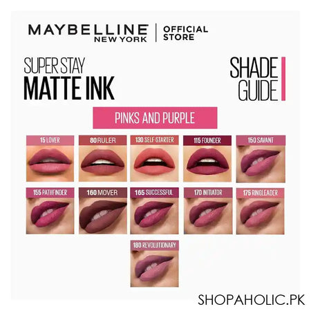Maybelline Superstay Matte Ink Lipstick, 80 Ruler - Image 6