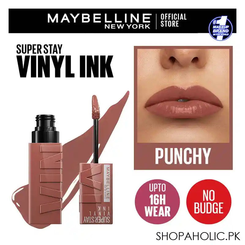 Maybelline Superstay Vinyl Ink Longwear Liquid Lipstick, 120 Punchy - Main Image