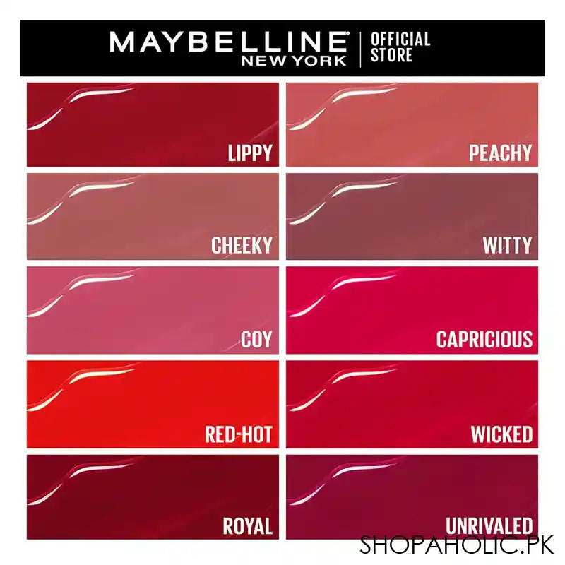 Maybelline Superstay Vinyl Ink Longwear Liquid Lipstick, 120 Punchy - Image 8