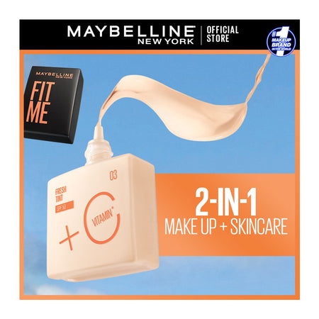 Maybelline New York Fit Me 2.5 Fresh Tint With SPF 50 & Vitamin C, 30ml - Image 4
