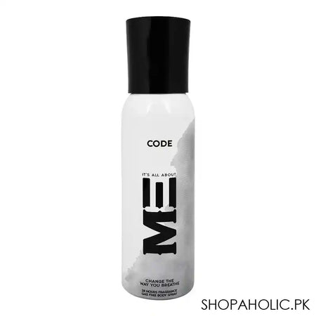 Me Code Gas Free Body Spray, 24 Hours Lasting, For Men, 120ml - Main Image