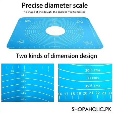 measuring baking silicone mat for pastry and roti rolling image2