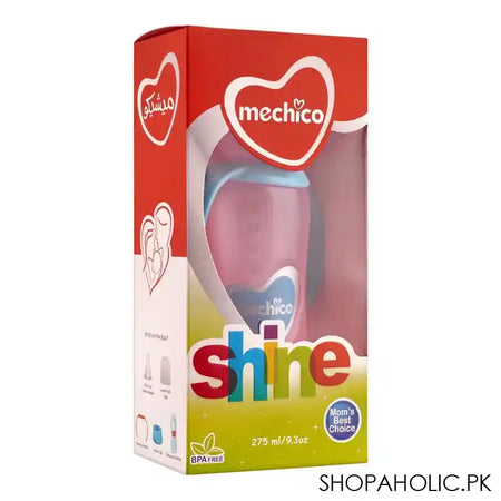 Mechico Shine Handle Feeding Bottle, 275ml - Image 2