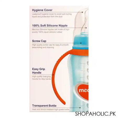 Mechico Shine Handle Feeding Bottle, 275ml - Image 3