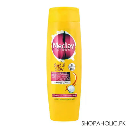 Meclay London 10 Nourishing Oils Soft & Silky Shampoo, For Satin Like Soft & Silky Hair, 360ml - Main Image