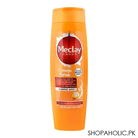 Meclay London Calcium Keratin Biotin Damage Repair Shampoo, Stops Hair Breakage Instantly, 360ml - Main Image