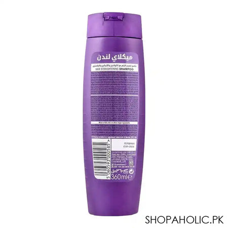 Meclay London Collagen Keratin Elastin Smooth & Straight Shampoo, For Frizz-Free Straight Shiny Hair, 360ml - Image 3
