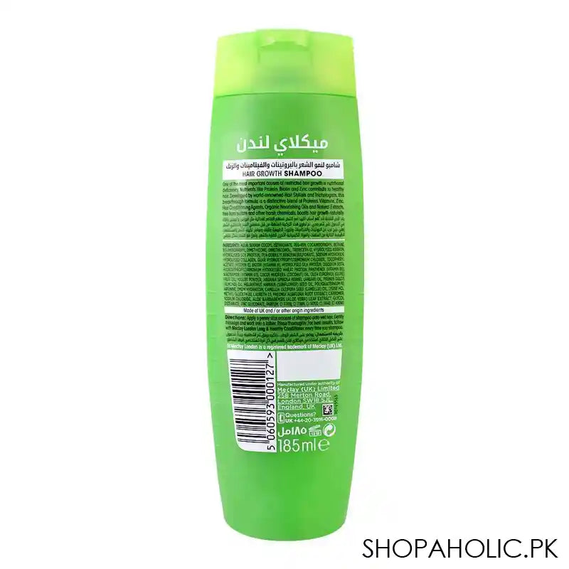 Meclay London Zinc Biotin Collagen Long & Healthy Shampoo, 185ml - Image 2