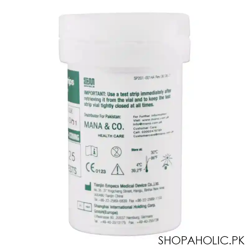 medisign blood glucose test strips, 25 count, ms 1 auto image2