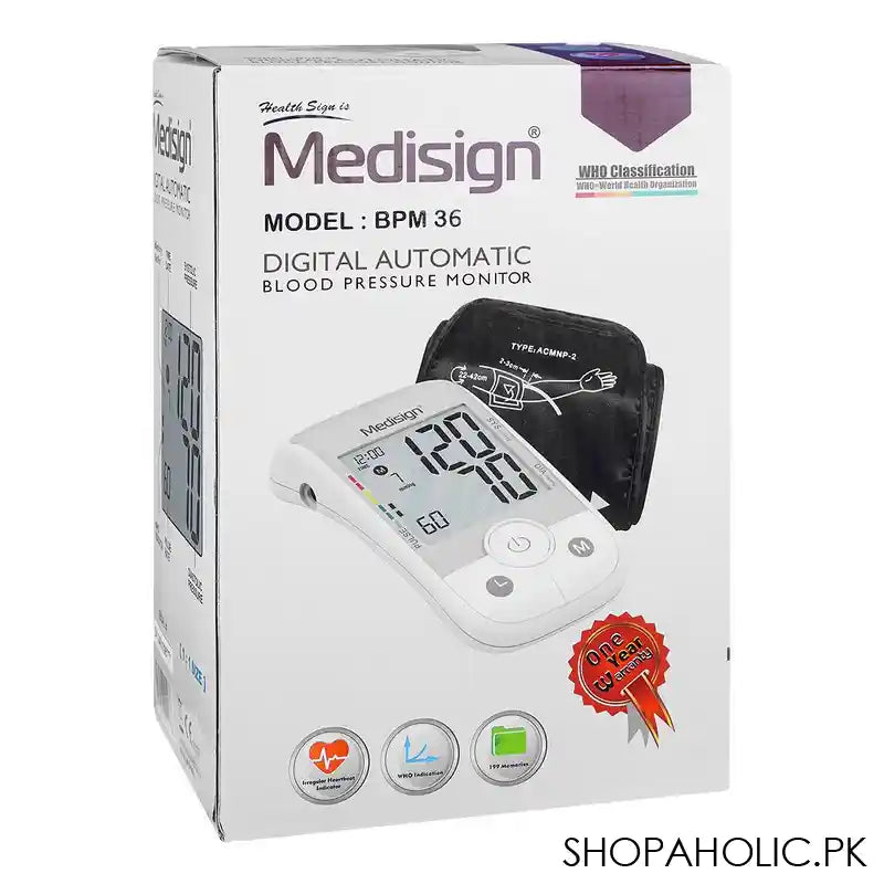 Medisign Blood Pressure Monitor, BPM-36 - Image 3