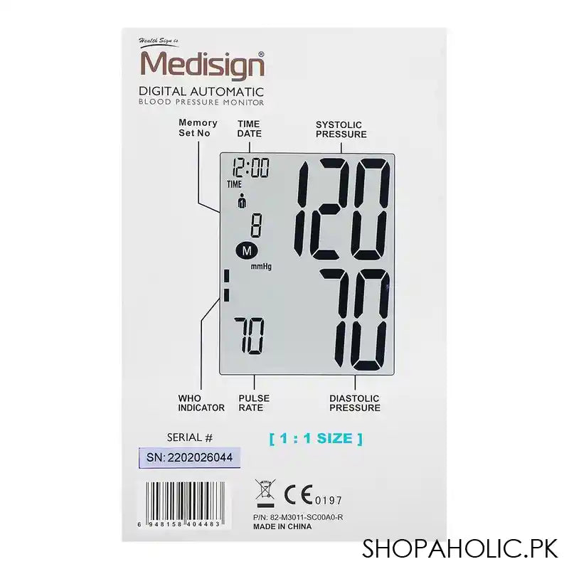 Medisign Blood Pressure Monitor, BPM-68 - Image 5