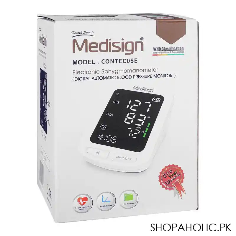 Medisign Blood Pressure Monitor, Contec-08E - Image 6