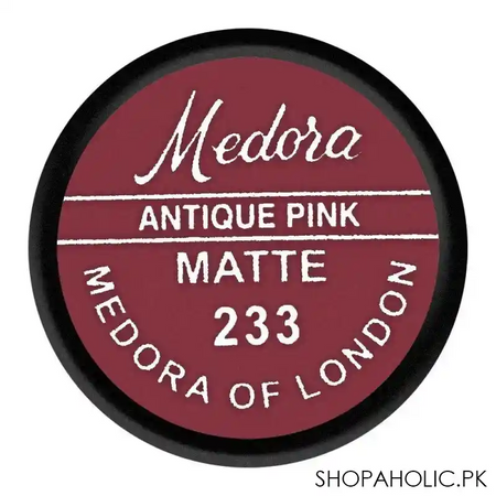 medora matte lipstick, 233, antique pink image5
