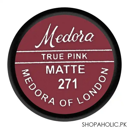 medora matte lipstick, 271, true pink image5