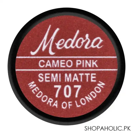 medora semi matte lipstick, 707, cameo pink image5