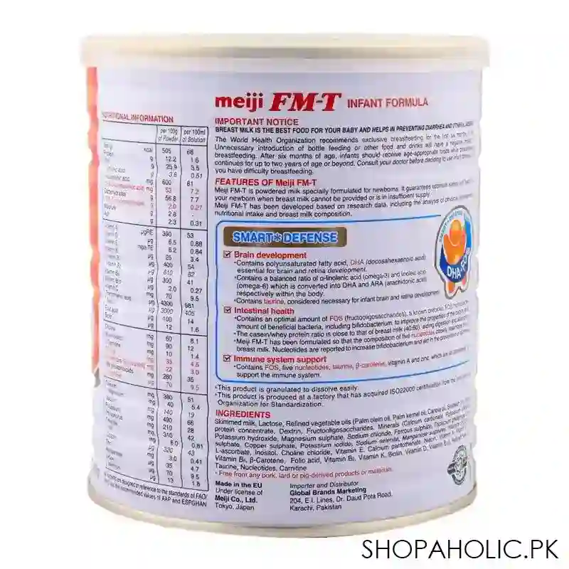 meiji fmt infant milk powder, stage 1, 400gm image2