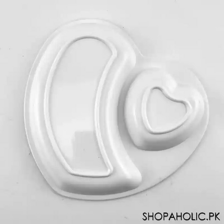 melamine heart shape plate image2