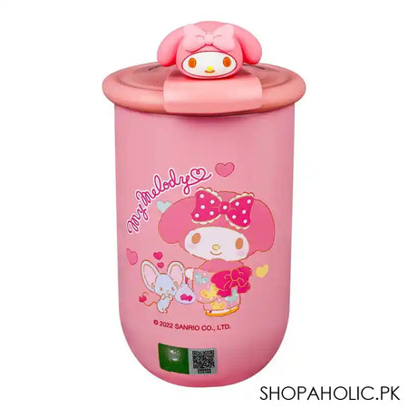Melody Stainless Steel Thermos Cup Cute Water Bottle, Light Pink, 380ml Capacity, B1234 - Main Image
