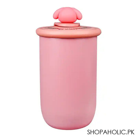 Melody Stainless Steel Thermos Cup Cute Water Bottle, Light Pink, 380ml Capacity, B1234 - Image 2