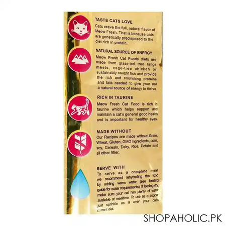 meow fresh premium diet adult 6 months+ chicken, 500g image4